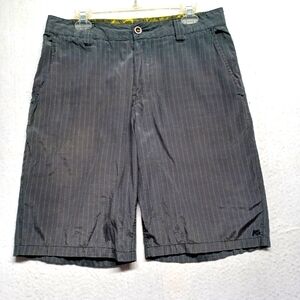 Analog Men's Shorts Color Gray Stripes Sz 33